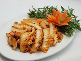 Mực nang nướng cay