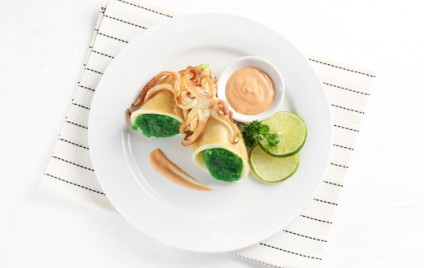 Mực nhồi cốm xanh