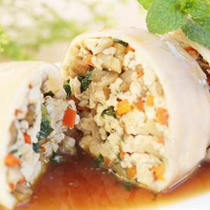 Cách làm mực nhồi đậu hũ