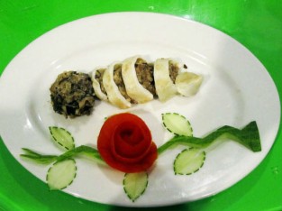 Mực nhồi thịt hấp