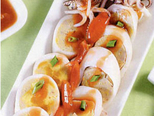 Mực nhồi trứng muối