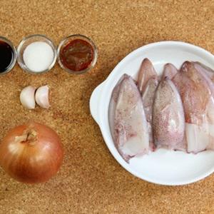 Cách làm mực nướng cà ri