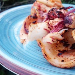 Cách làm mực nướng kim chi
