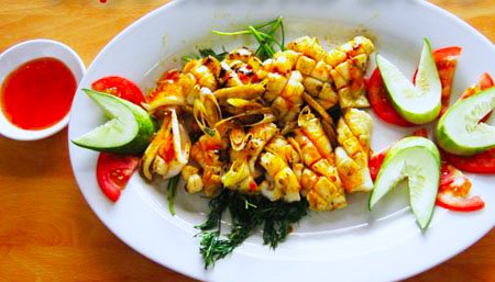 Mực nướng sa tế