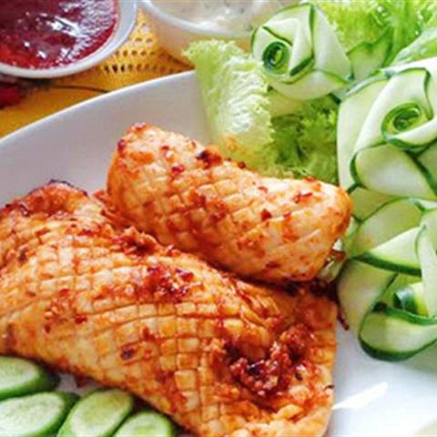 Cách làm mực nướng sa tế cay