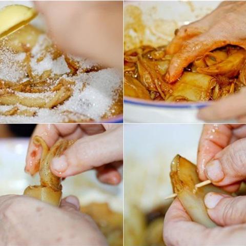 Cách làm mực om nước tương