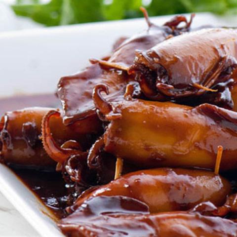 Cách làm mực om nước tương