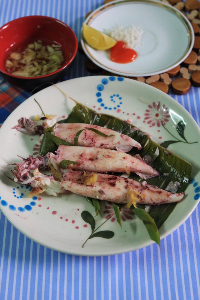 Mực ống hấp rượu gừng