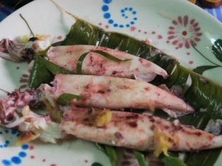 Mực ống hấp rượu gừng