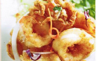 Mực rán giòn sốt mật ong