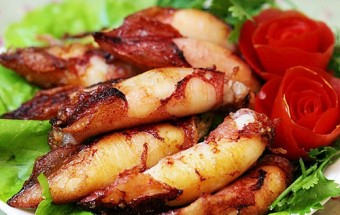 Mực trứng chiên vàng rộm cực ngon