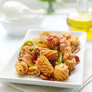 Cách làm mực xào cay