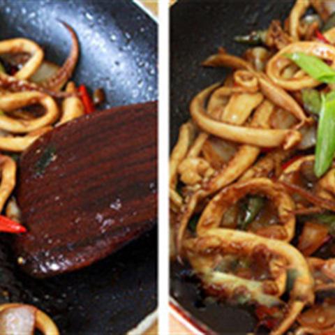 Cách làm mực xào chua cay