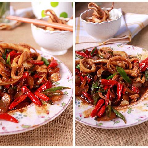 Cách làm mực xào chua cay