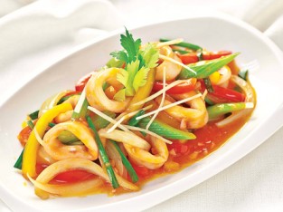 Mực xào chua chua ngọt ngọt