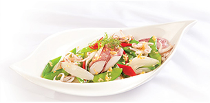 Mực xào đậu Hà Lan