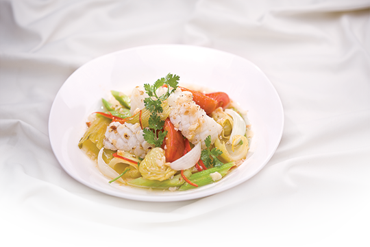 Mực xào dưa cải