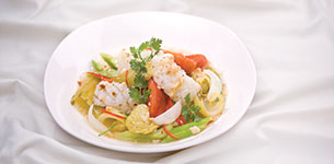 Mực xào dưa cải