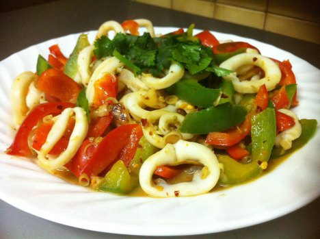 Mực xào ớt Đà Lạt