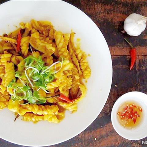 Cách làm mực xào ớt sả