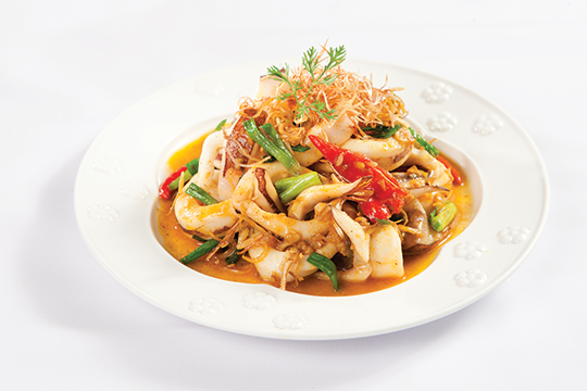 Mực xào sả ớt