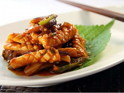 Mực xào tương ớt