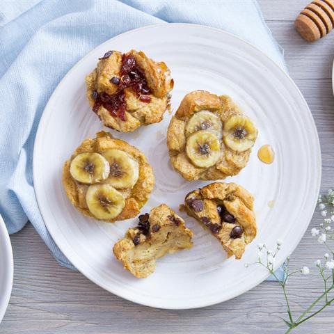 Cách làm muffin chuối  nướng