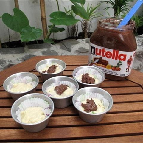 Cách làm muffin chuối nutella