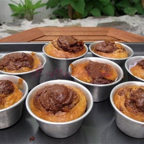 Cách làm muffin chuối nutella