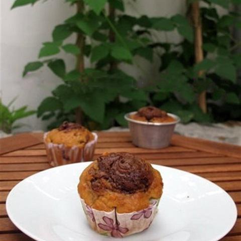 Cách làm muffin chuối nutella