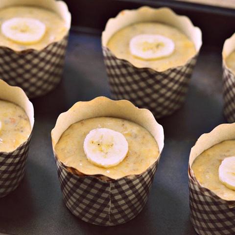 Cách làm muffin chuối