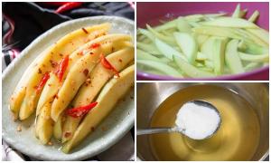 Muối củ cải kiểu Hàn ngon miễn chê ăn kèm cơm thì hết veo