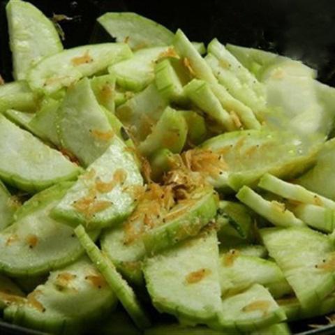 Cách làm mướp hương xào tép