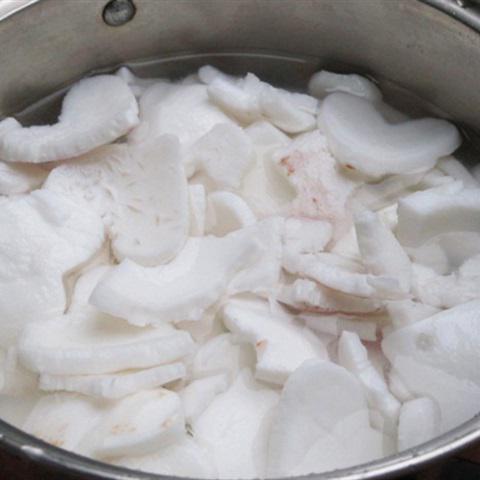 Cách làm mứt dừa non