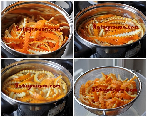 Mứt vỏ cam dẻo thơm chống viêm họng ngày lạnh