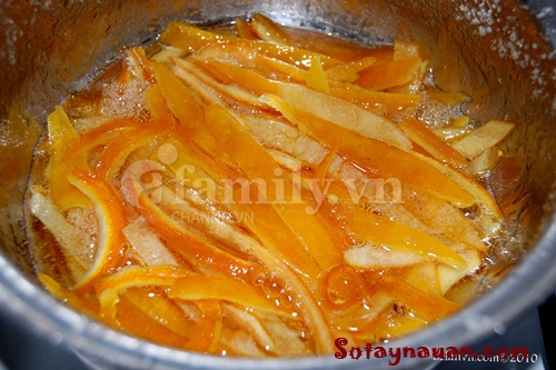 Mứt vỏ cam dẻo thơm chống viêm họng ngày lạnh