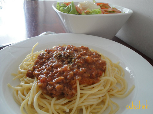 Mỳ ý sốt bò bằm