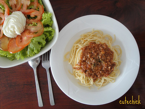 Mỳ ý sốt bò bằm