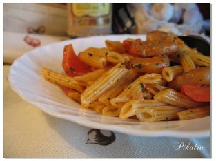 Mỳ ý sốt tôm tỏi