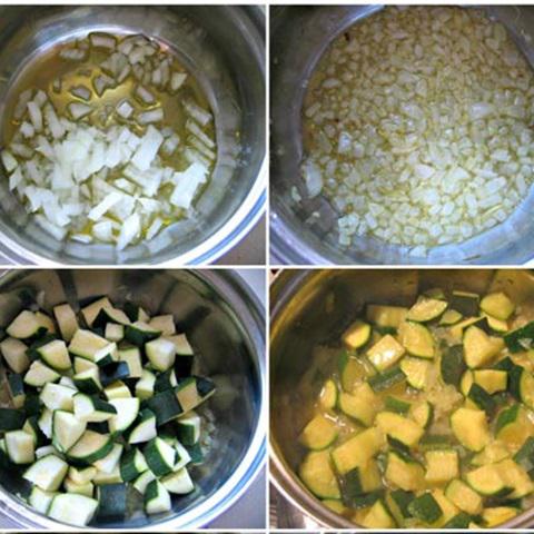 Cách làm mì Ý sốt tôm và bí ngòi