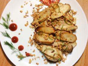 Nấm đùi gà xào bơ tỏi