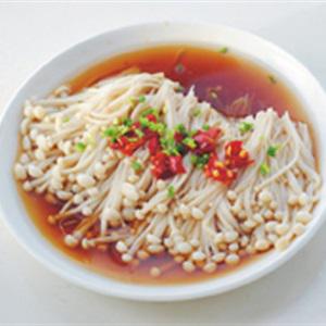 Cách làm nấm kim châm hấp nước tương