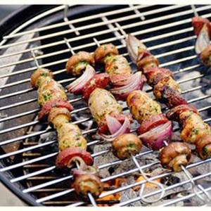 Cách làm nấm mỡ xiên xúc xích nướng