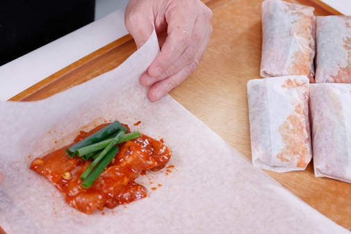 Nấm nhồi cá hồi nướng món ngon dễ làm