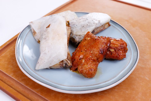 Nấm nhồi cá hồi nướng món ngon dễ làm