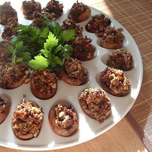 Cách làm nấm nhồi thịt nướng
