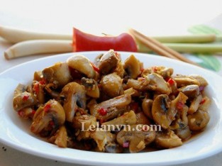 Nấm xào sả ớt