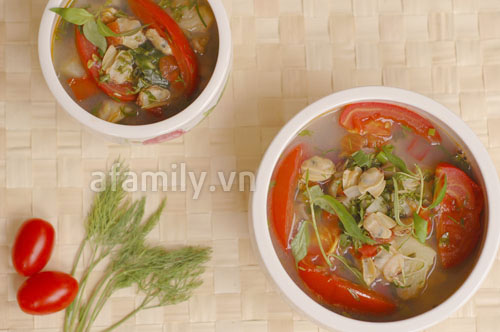 Nấu canh chua ngao thơm ngon đưa cơm ngày lạnh