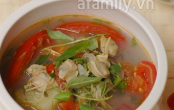 Nấu canh chua ngao thơm ngon đưa cơm ngày lạnh