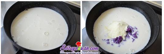 Nấu chè khoai lang sữa nóng hổi cho ngày lạnh